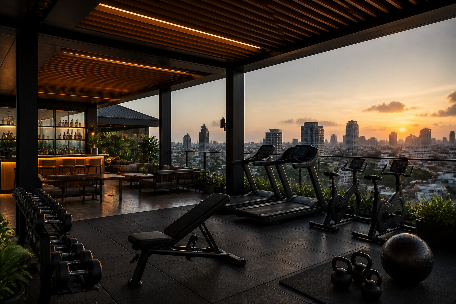 Rooftop Gym