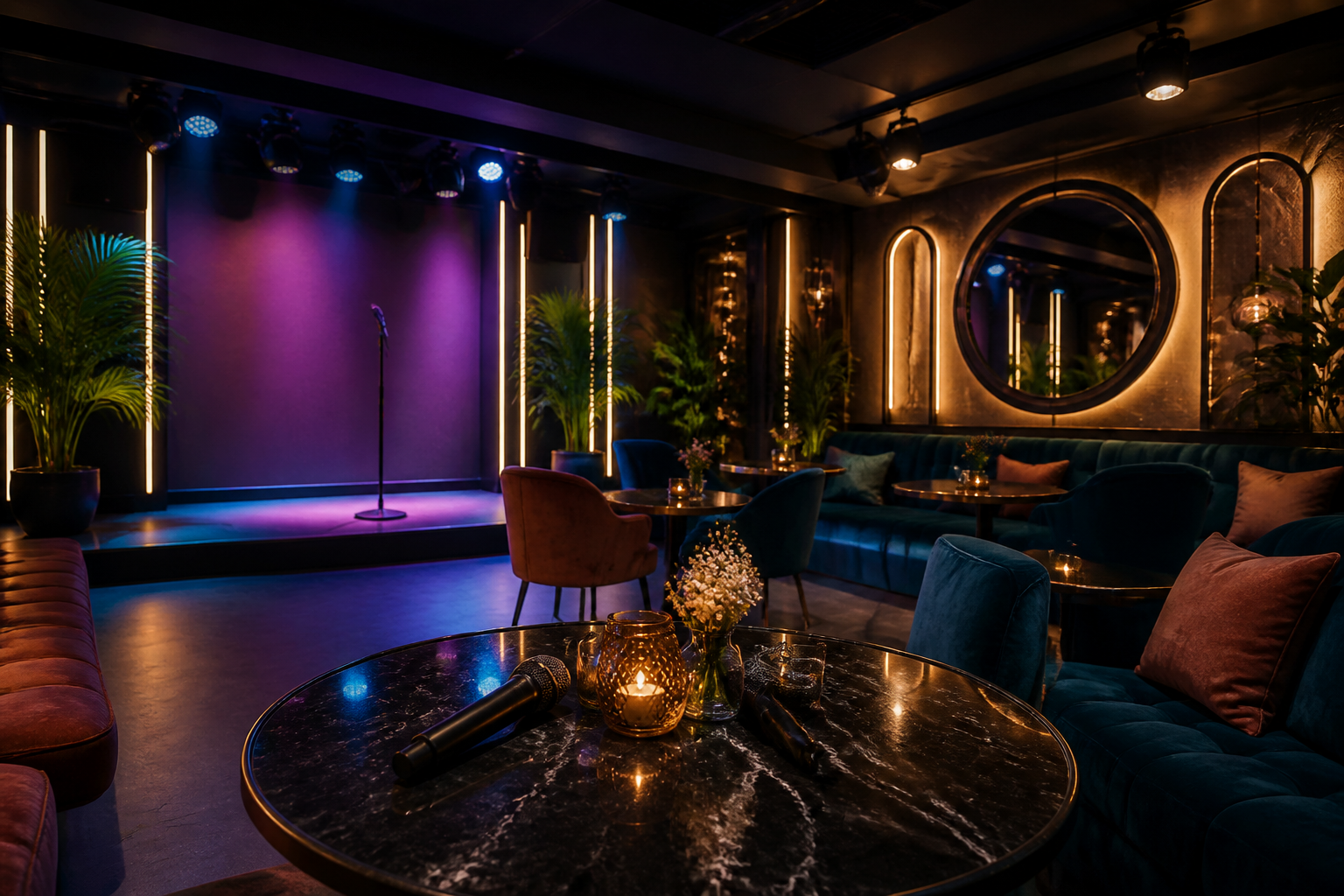 Friendly karaoke-lounge bar