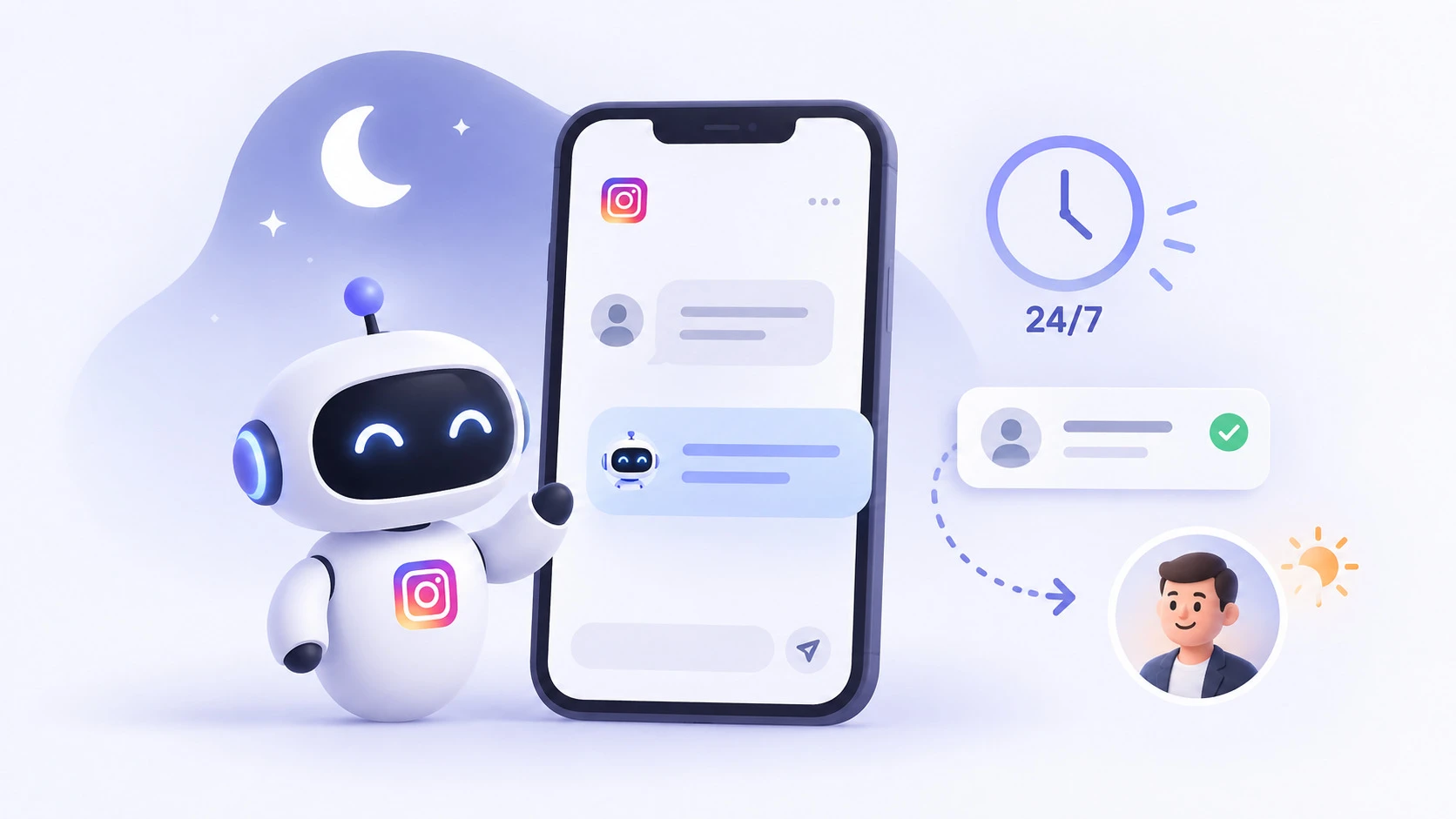 Как автоматизировать продажи в Instagram в нерабочее время